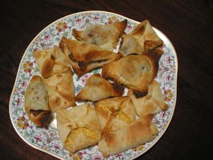 Bouchées chaudes aux crabes