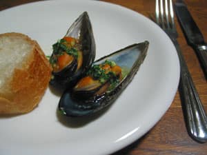 moules au beurre d’escargot