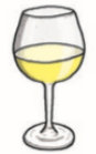 Verre de vin blanc